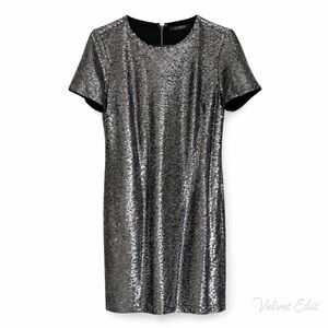Ralph Lauren Silver Sequin Mini Dress